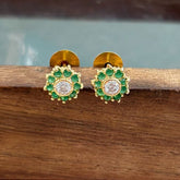 Gory Green  Stud Earring
