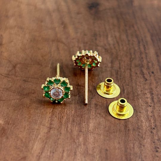 Gory Green  Stud Earring