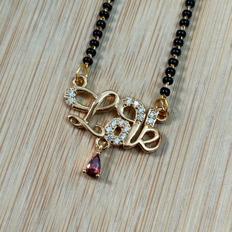 Love Ruby CZ Designer Mangalsutra