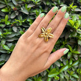 Flower Statement Finger Ring