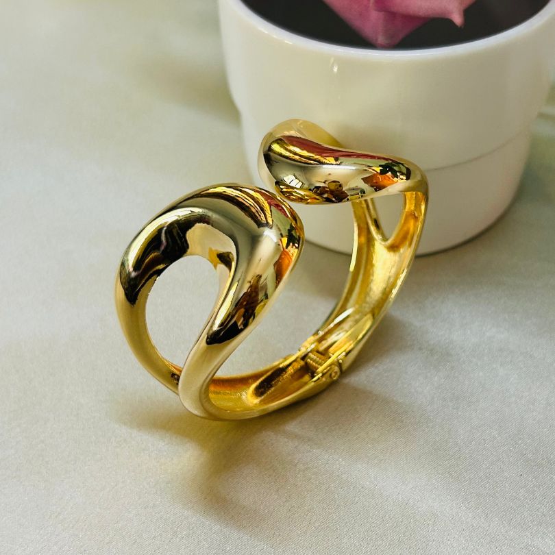 Golden Charm Openable Kada/Cuff