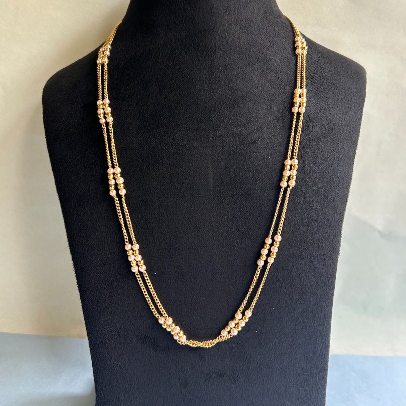 Vandita Two Layered Golden Mala