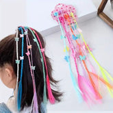 Cute Baby Girl Colorful Butterfly Twist Braid Hair Clips - 6 Pcs