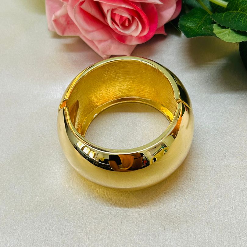 Shiny Golden Openable Kada/Cuff - Extra Broad