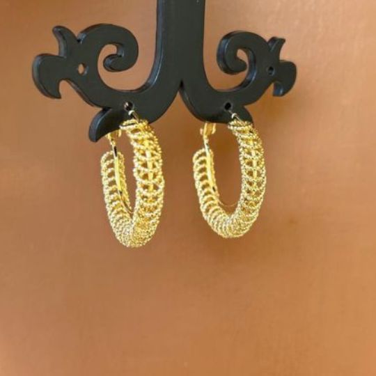 Golden Hoop Earrings