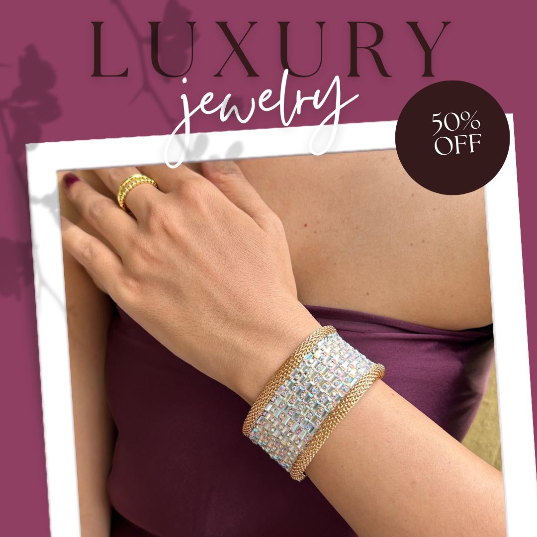 Bling Blogger Silver Golden Openable Kada / Handcuff