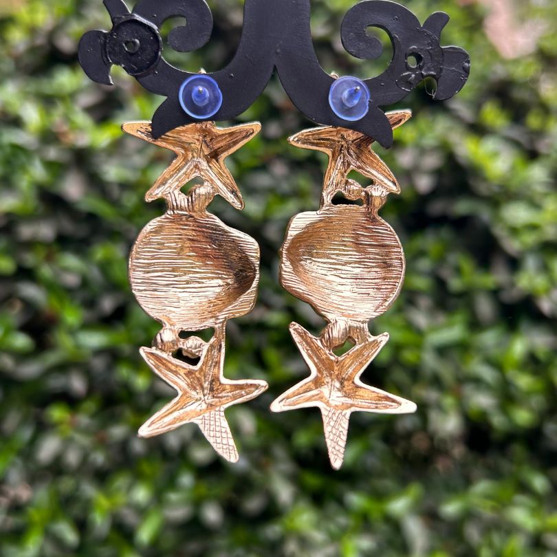 Shell Pearl Star Earring