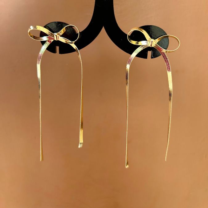 Blair Golden Bow Earrings