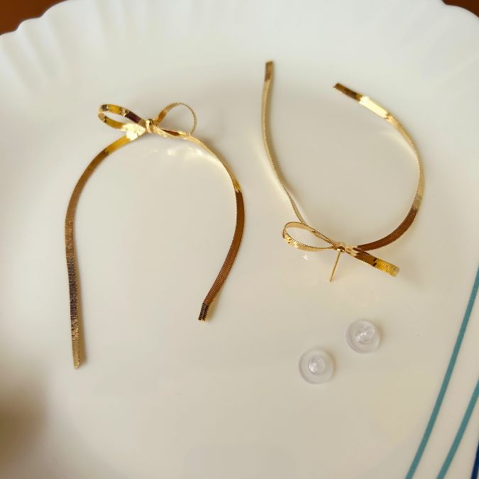 Blair Golden Bow Earrings