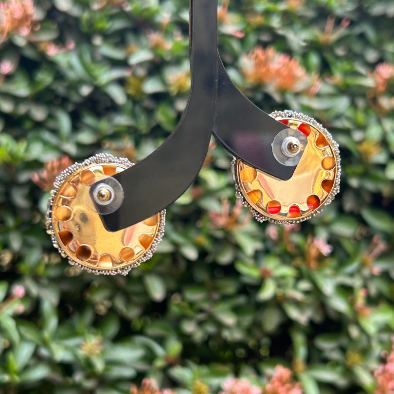 Bling Blogger Silver Stud Earrings - Small
