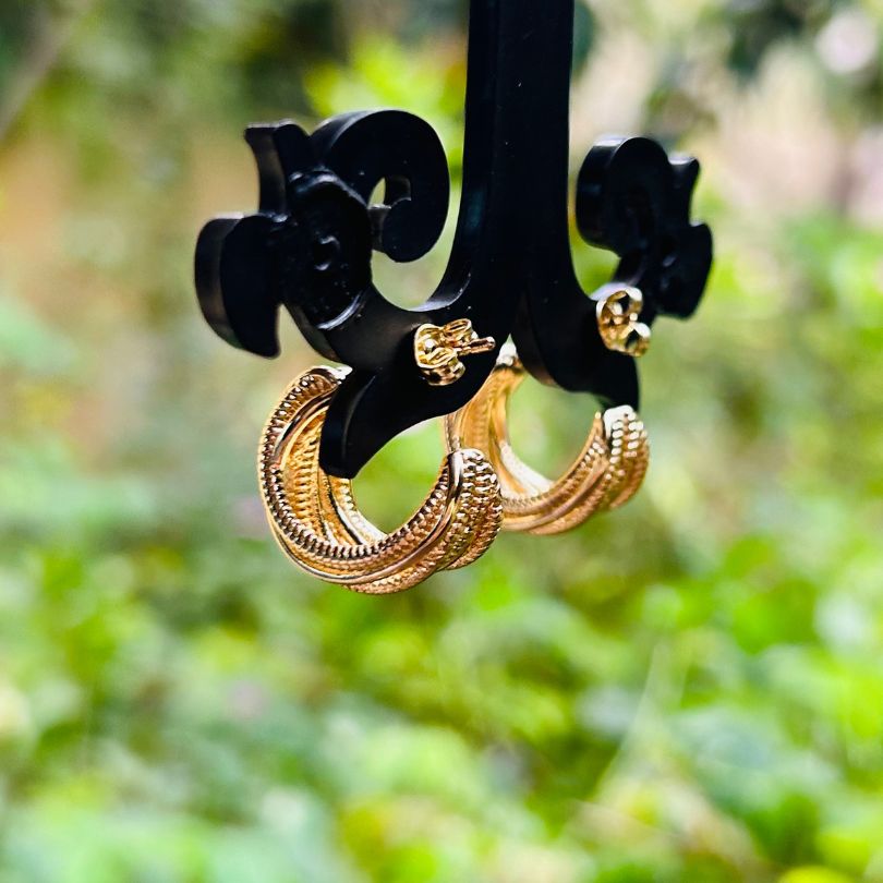 Multi Layered Hoop Earring