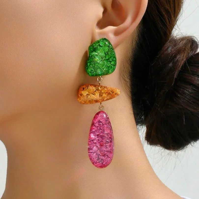 Chic Multicolor Drop Earrings
