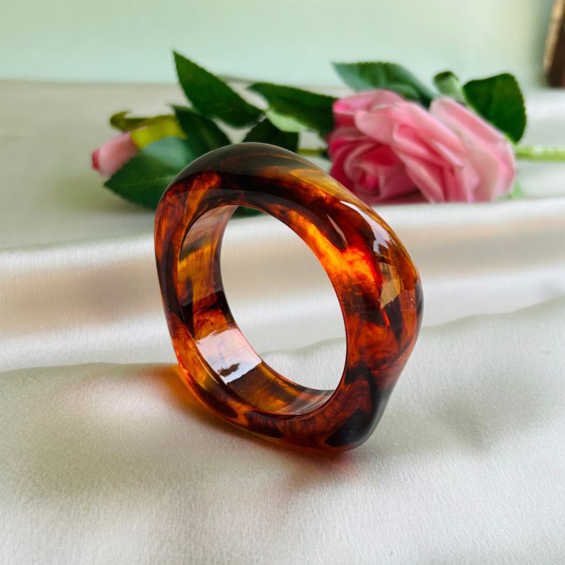 Maroon Resin Bangles