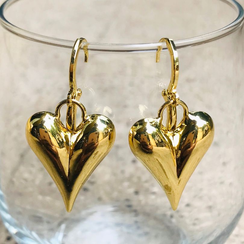 Sweety Heart Golden Earring