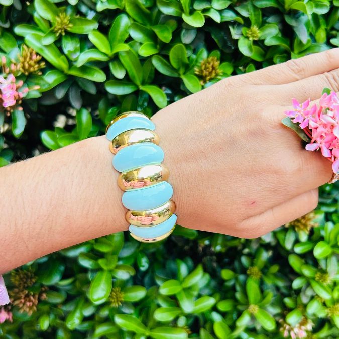 Stretchable Turquoise Bracelet