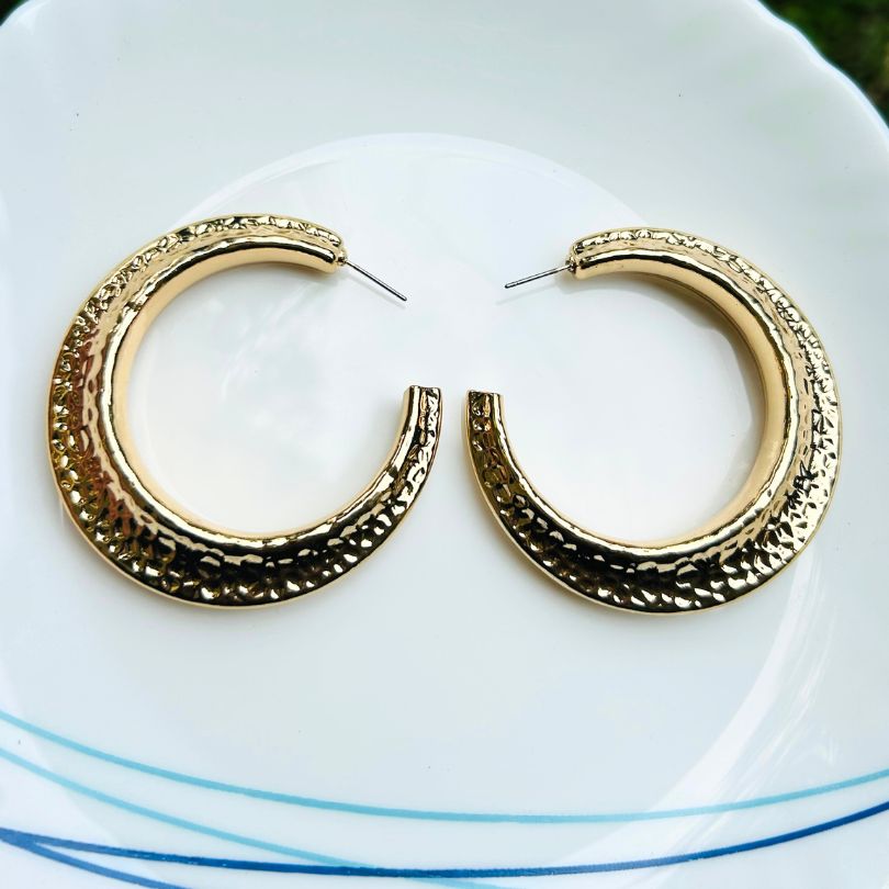 Golden Hoop Earring