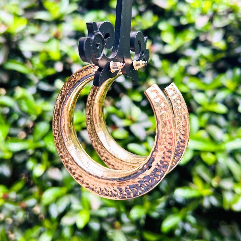 Golden Hoop Earring
