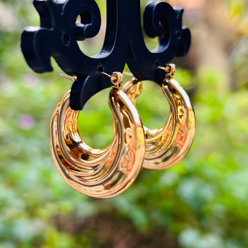 Golden Small Hoop Earring