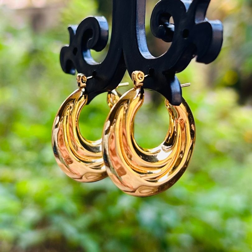 Golden Small Hoop Earring