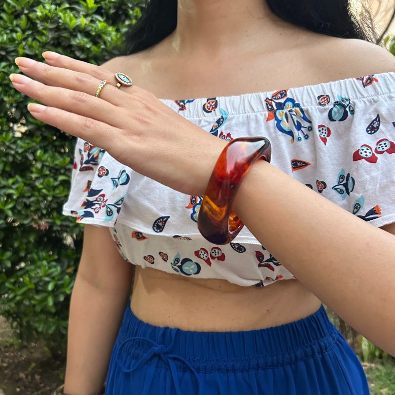 Maroon Resin Bangles