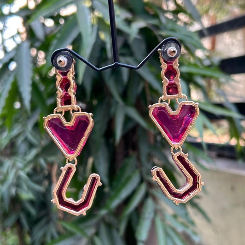 I Love You Statement Earrings