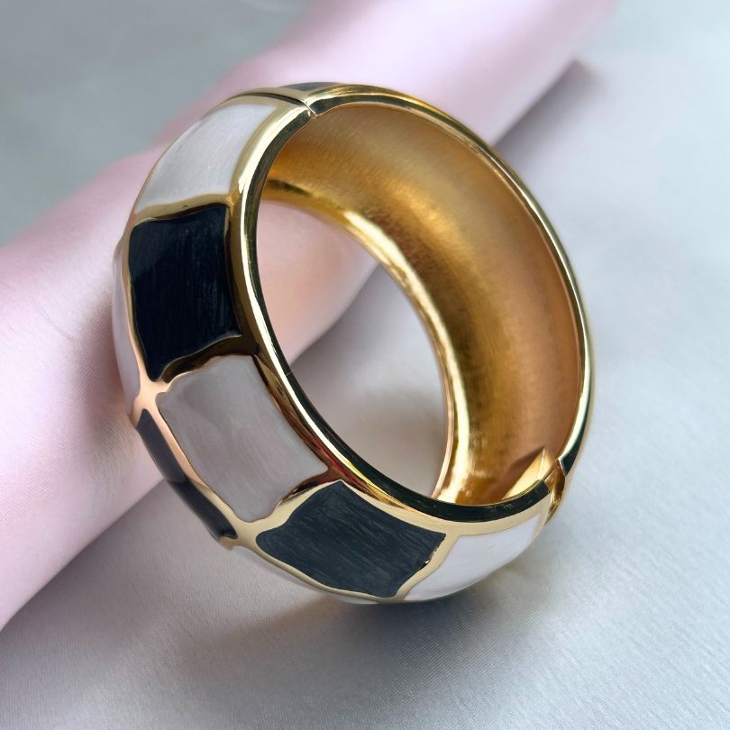 Black & White Raised Bracelet