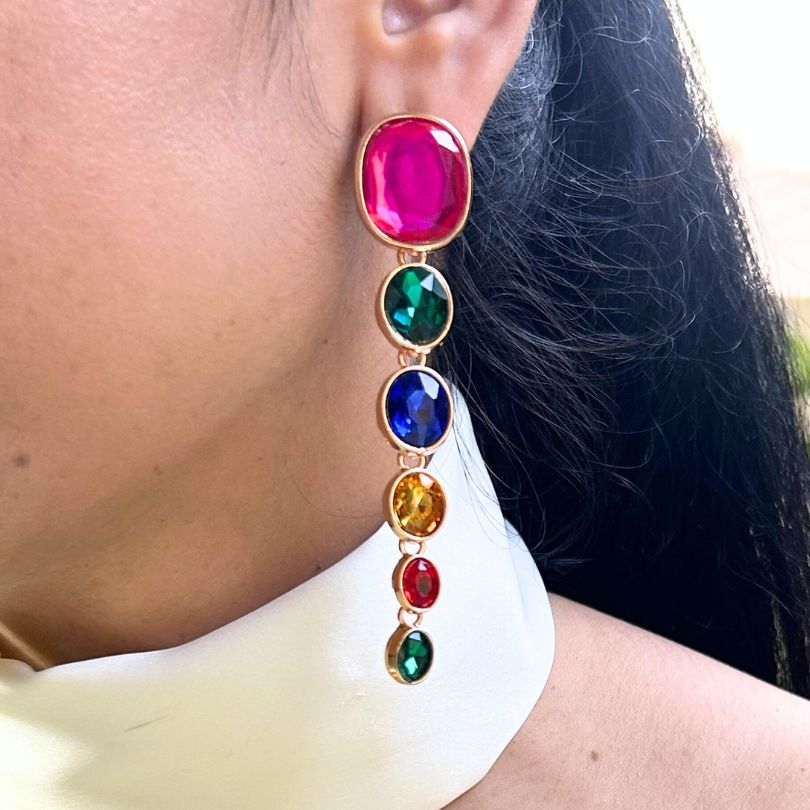 Maya Bling Blogger Crystal Statement Earrings
