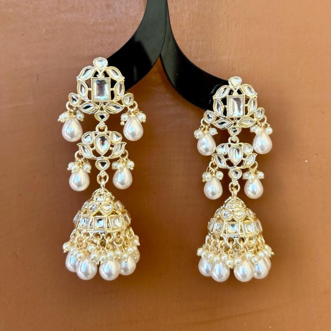 Nadia Gold Jhumkis