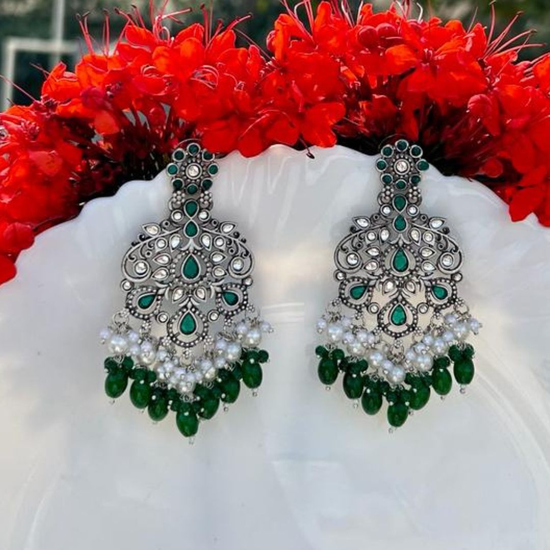 Zouhaira Earings Beautiful Blings-Green main image 1