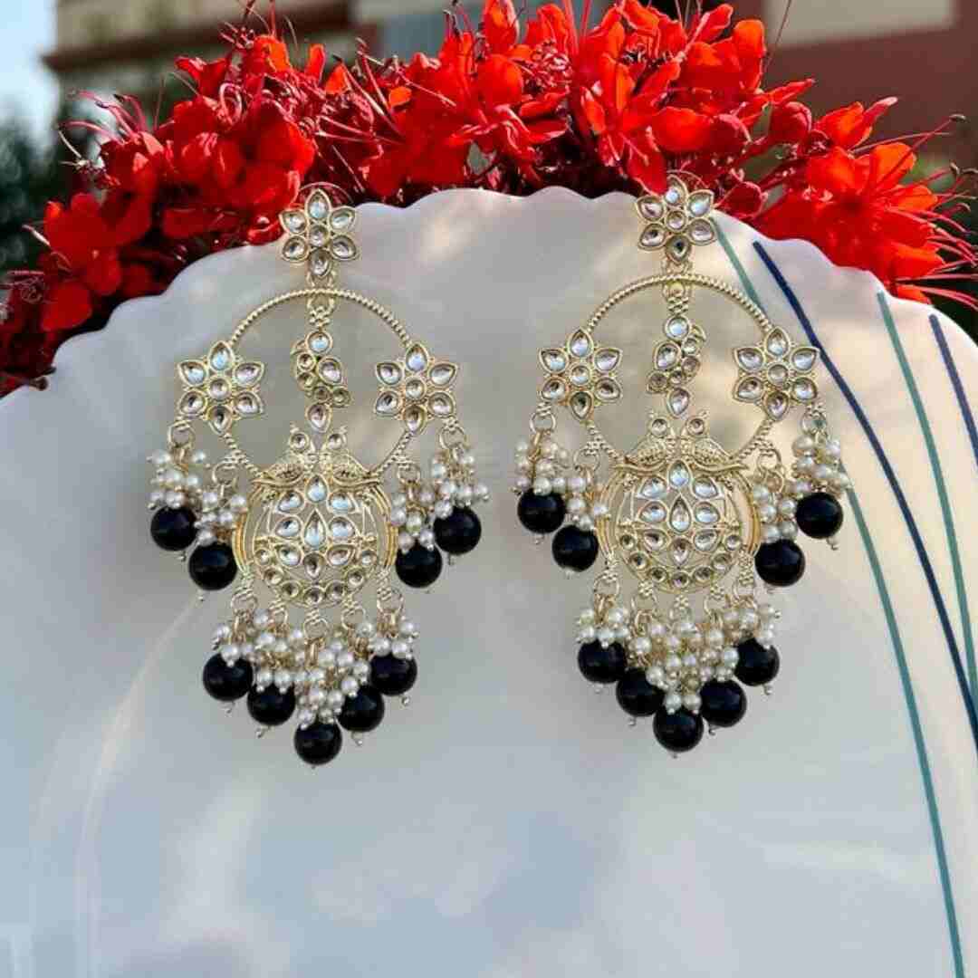 Niyati Black Earrings