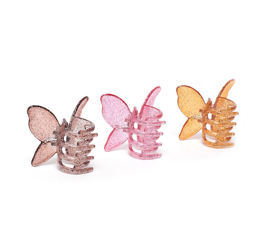 LAIDA Women Set of 3 Embellished Claw Clip