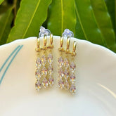 Leah Three Line Earrings
