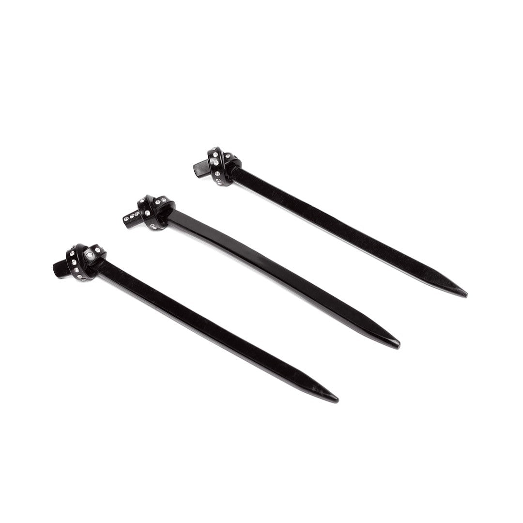 LAIDA Women Set of 3 Embellished Hairstick