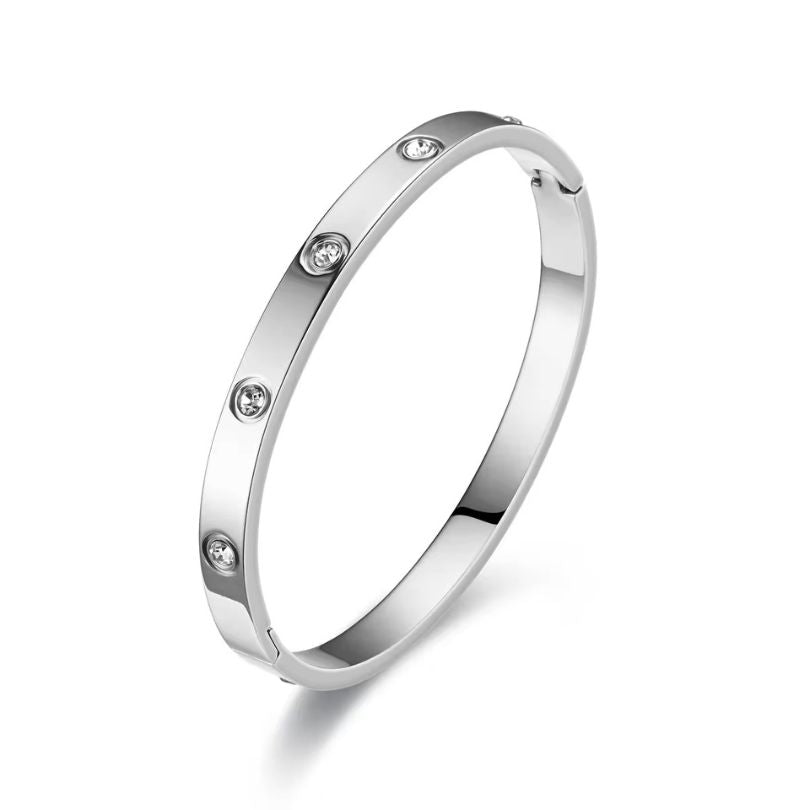 Silver Dazzle American Diamond Studded - Bracelet