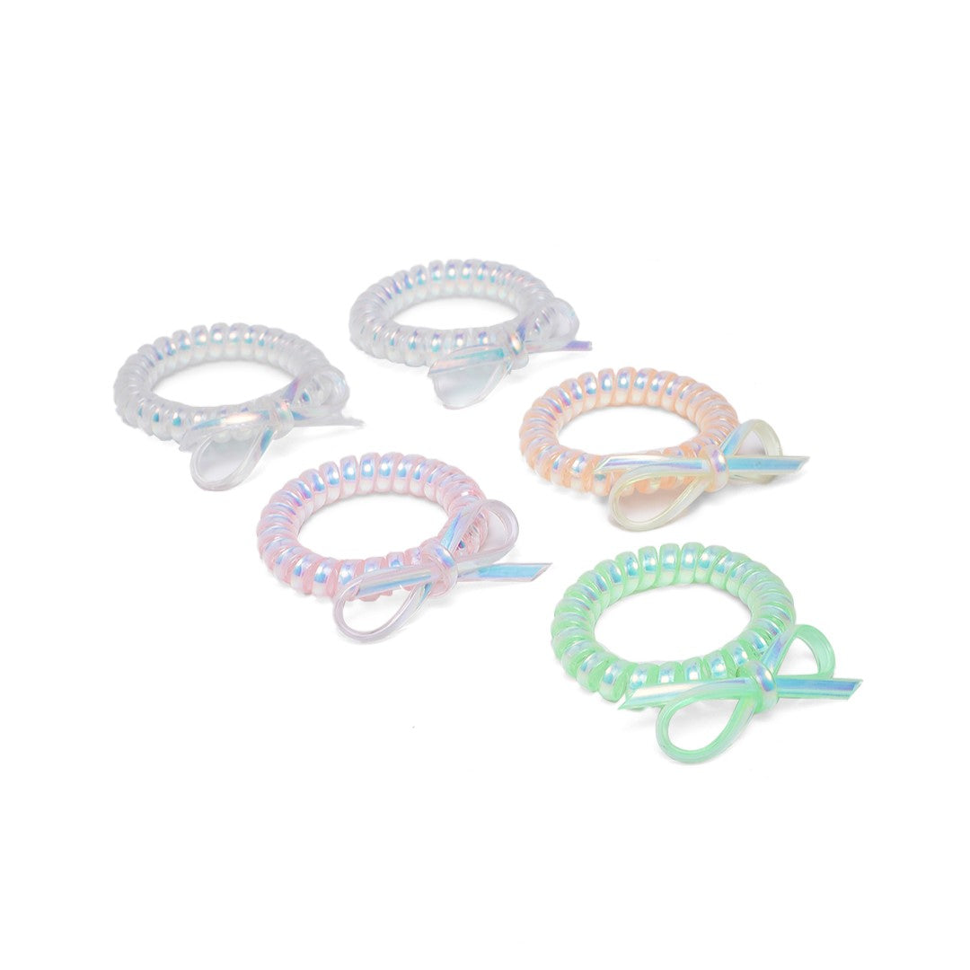 LAIDA Women Set of 5 Embellished Ponytail Holders