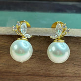 Brilliant Pearl stud Earrings