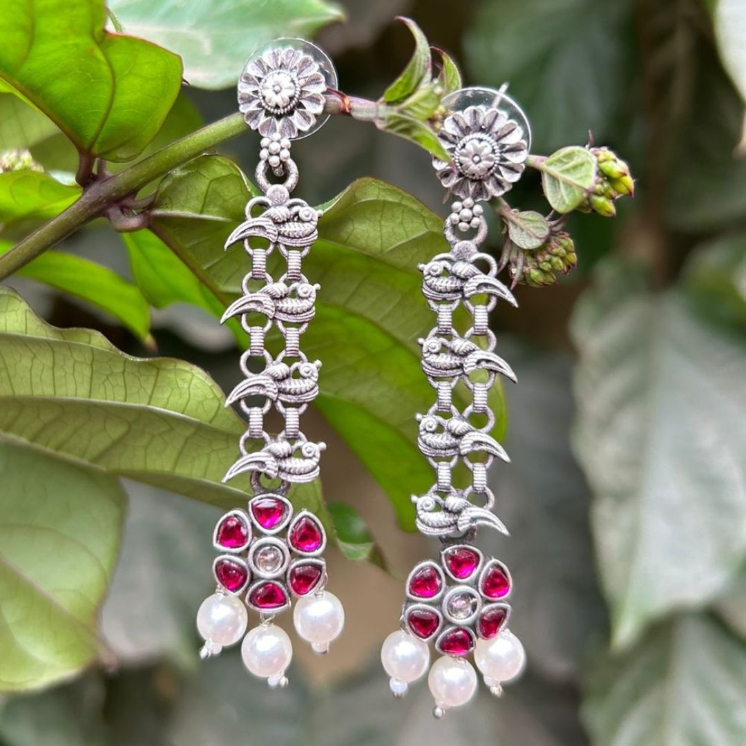 Niti Ruby Earrings
