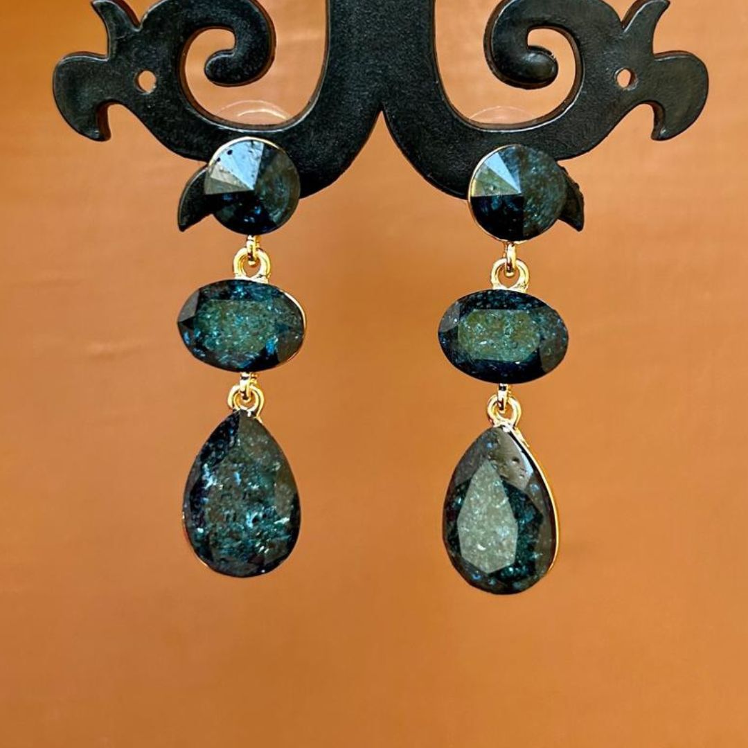 Blue Gemstone Earrings