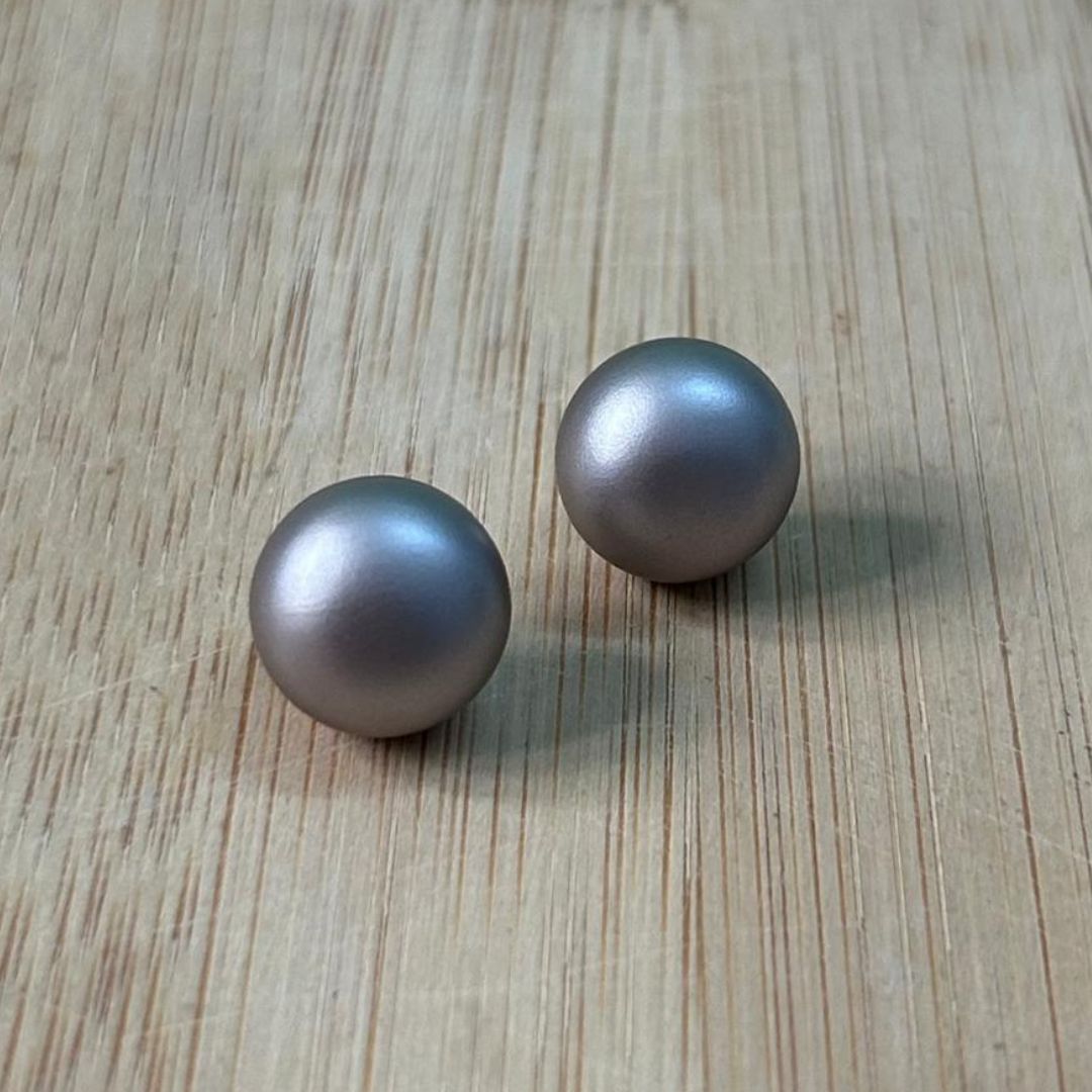 Round Stud Earrings