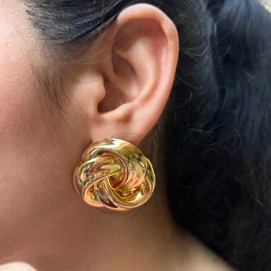 Knotted Designer Stud Earrings
