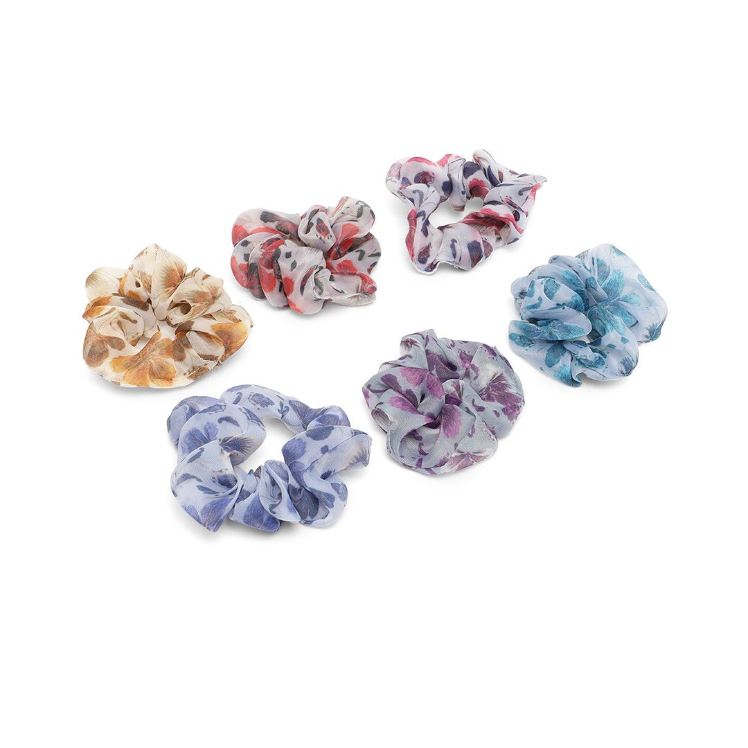 LAIDA Women Set of 6 Scrunchie Ponytail Holders