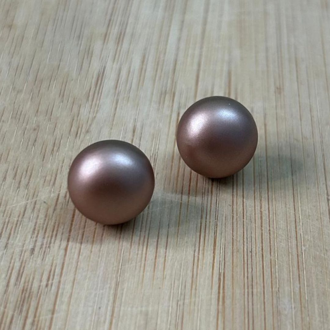 Round Stud Earrings