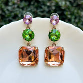 Rhinestone Multicolor Earrings