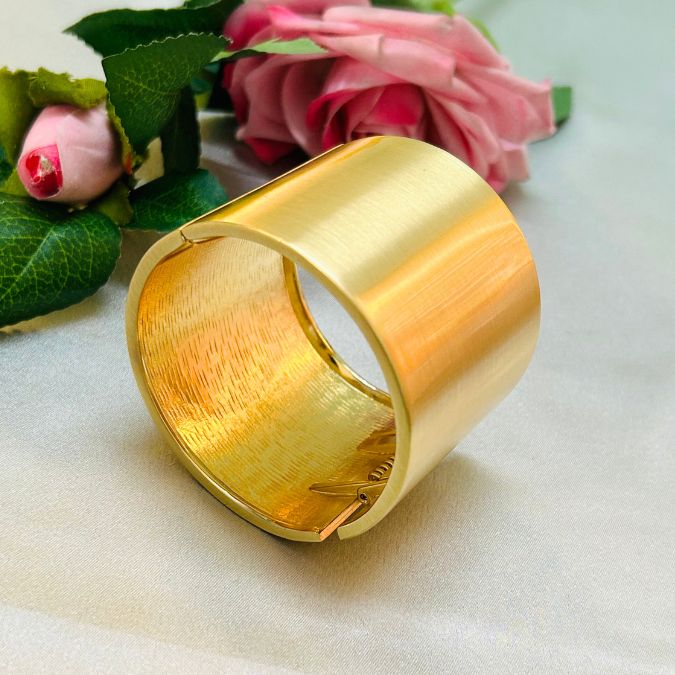 Golden Openable Kada/Cuff - Extra Broad