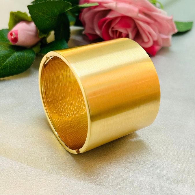 Golden Openable Kada/Cuff - Extra Broad