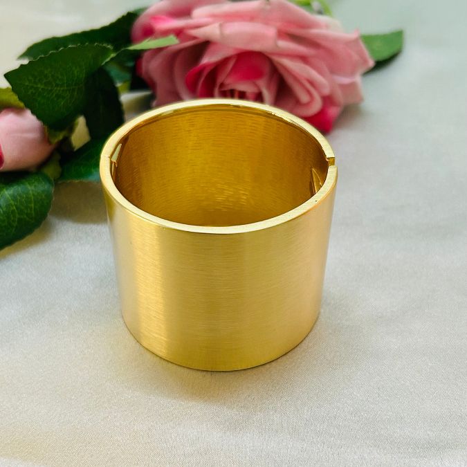 Golden Openable Kada/Cuff - Extra Broad