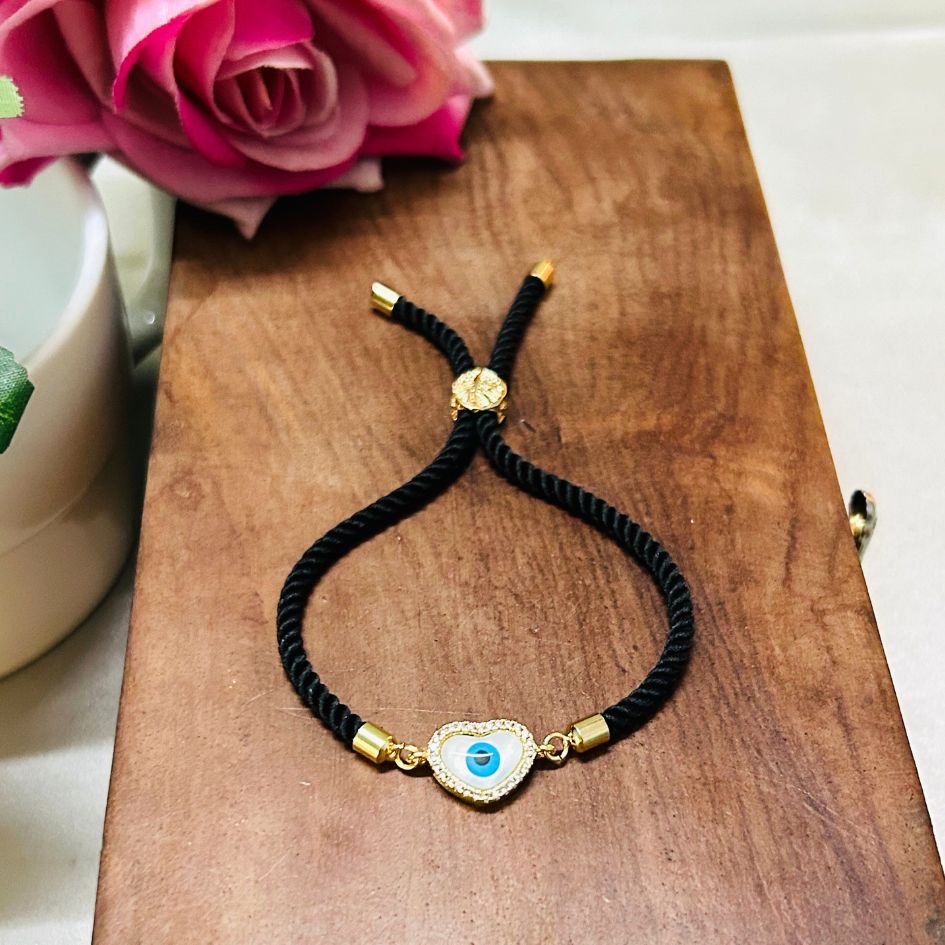 Heart Evil Eye Bracelet