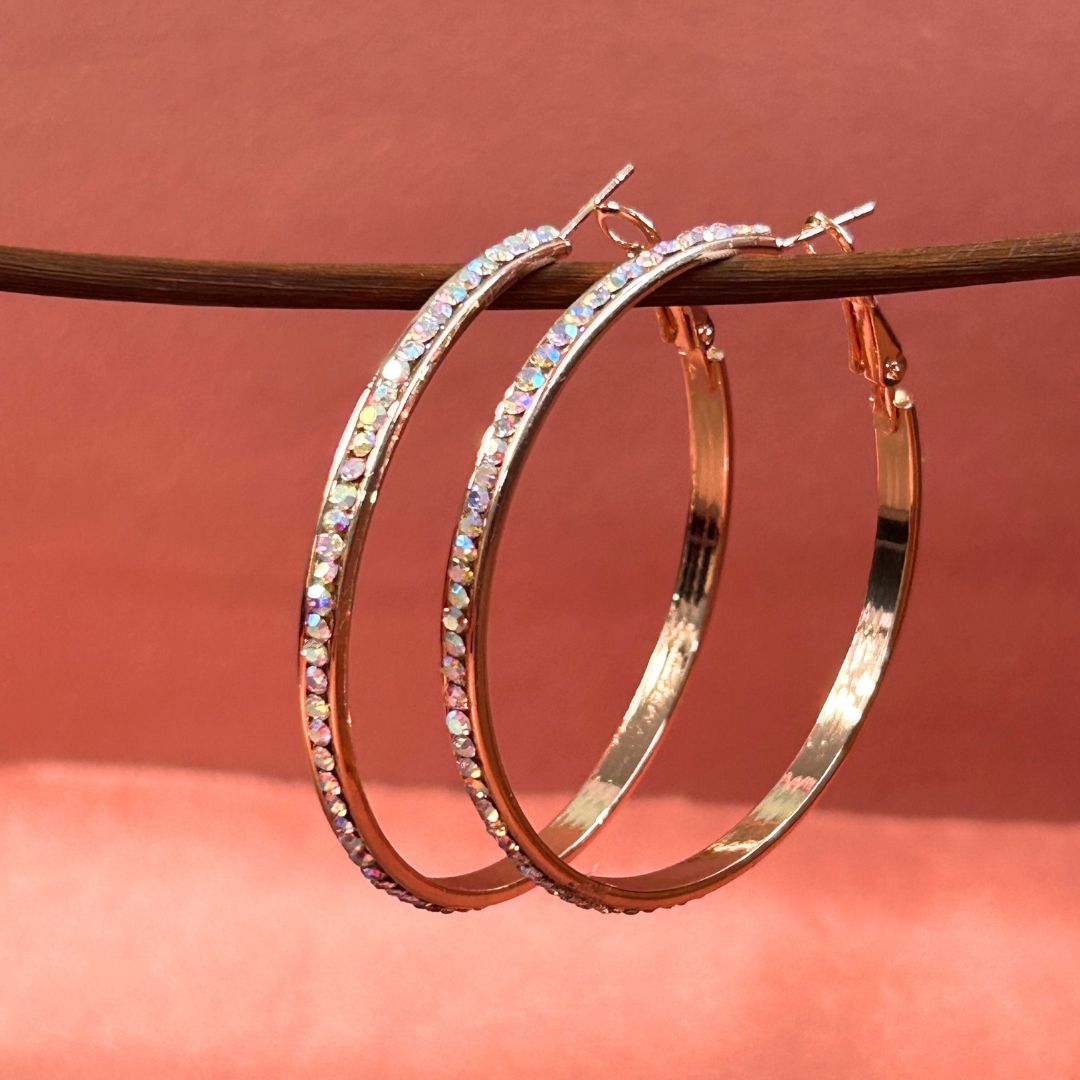 Mia Golden Hoops earrings