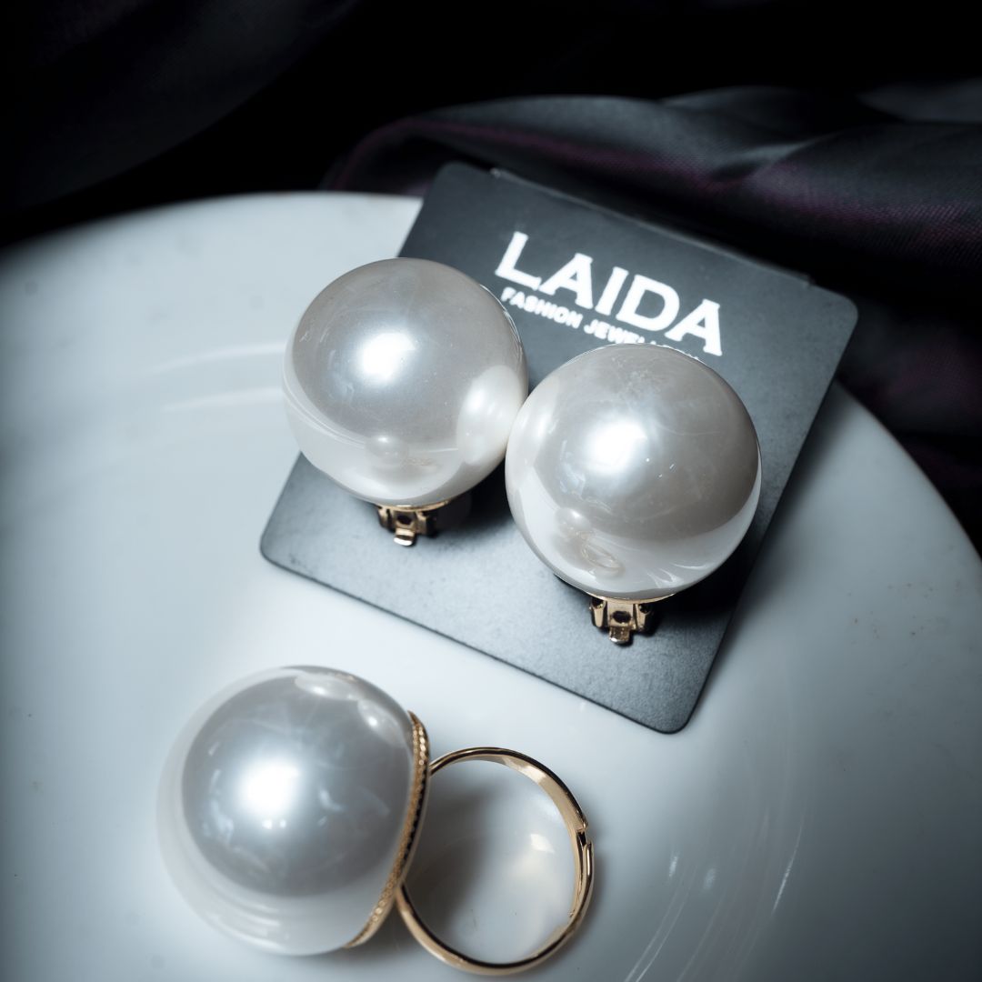 Chic Pearl Ball Stud Earrings