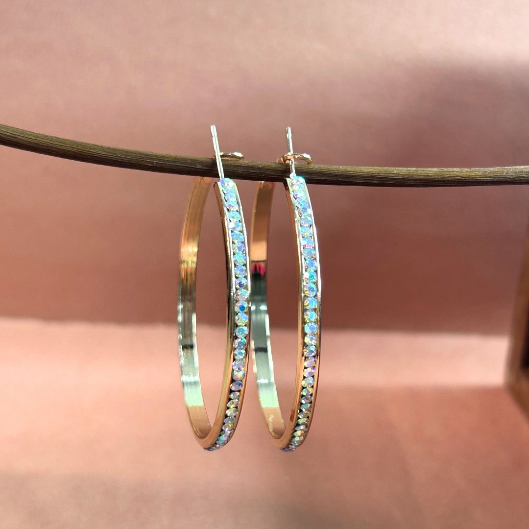 Mia Golden Hoops earrings